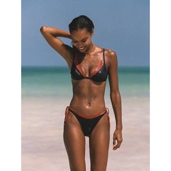 L*Space Fused Zendaya Bikini Top – Black & Sienna Layered (Size M, NWT) - Picture 9 of 9